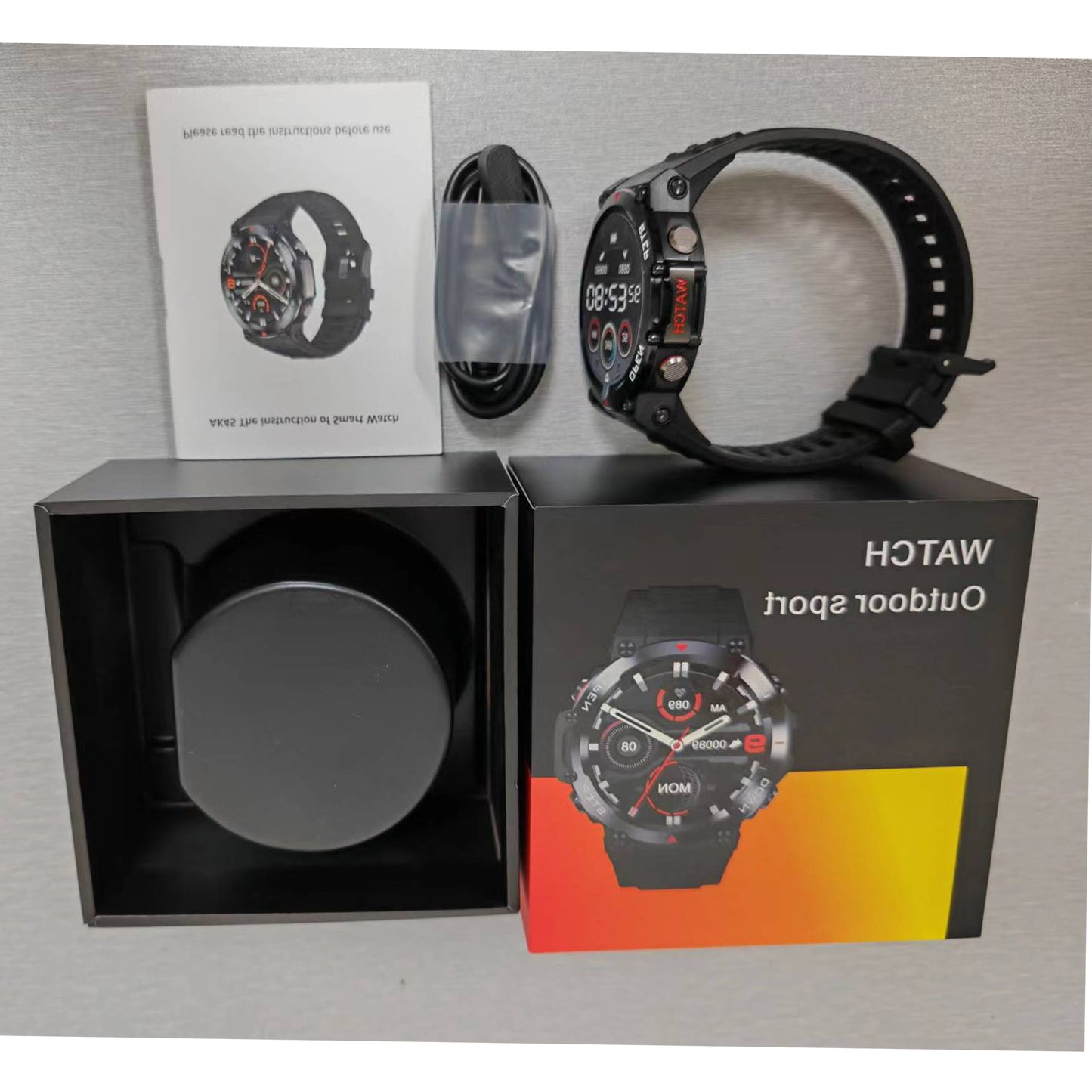 Smart Watch for Men,iP67 Waterproof Rugged Outdoor Smartwatch with Bluetooth Call 30 Day Battery Life Fitness Watch 1.39" HD Display,100+ Sports Modes Fitness Tracker for iOS Android Phone,45Black