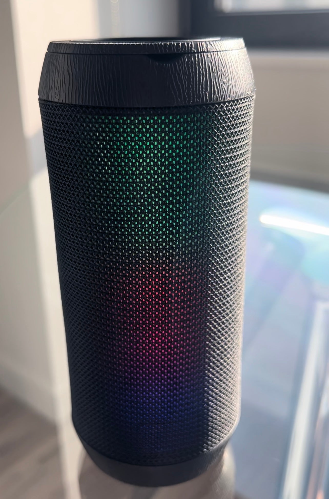 LED Color Light Wireless Bluetooth Portable Speaker with Colorful Display A1 for Universal Cell Phone And Bluetooth Device