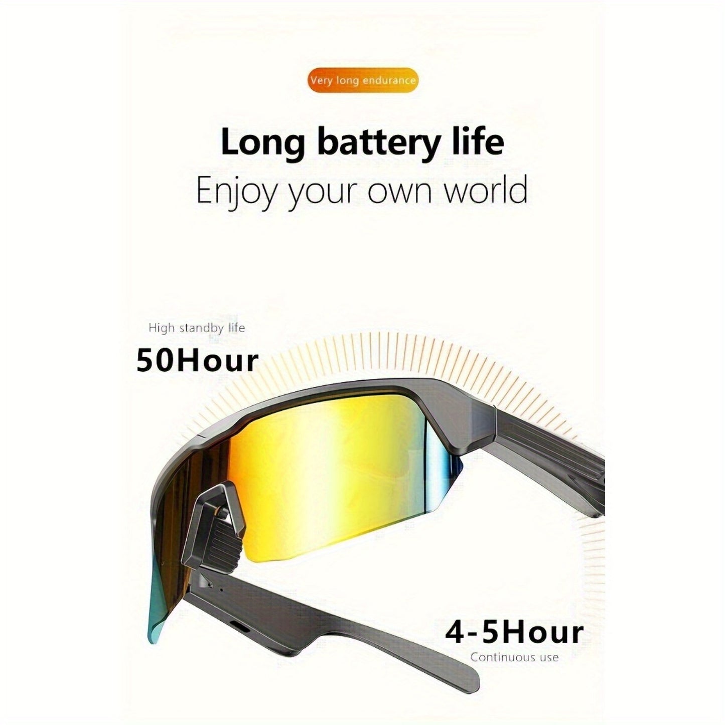 Smart Fashion Music Audio Glasses Headset Wireless 5.3 Version with HIFI Music Sound Audio Quality UV400 Sunglasses